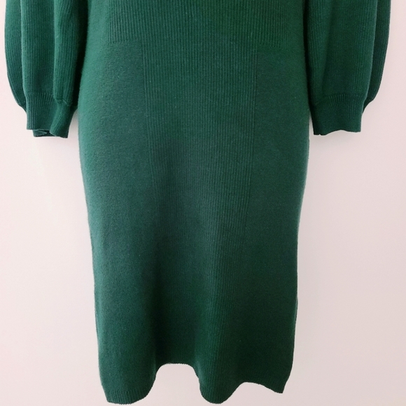 NWOT Vero Moda Green Knit Balloon Sleeve Dress XL - Picture 7 of 10